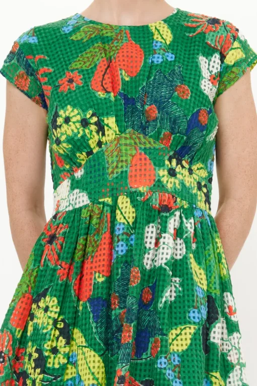 Oliphant Cap Sleeve Midi- Sutton Green