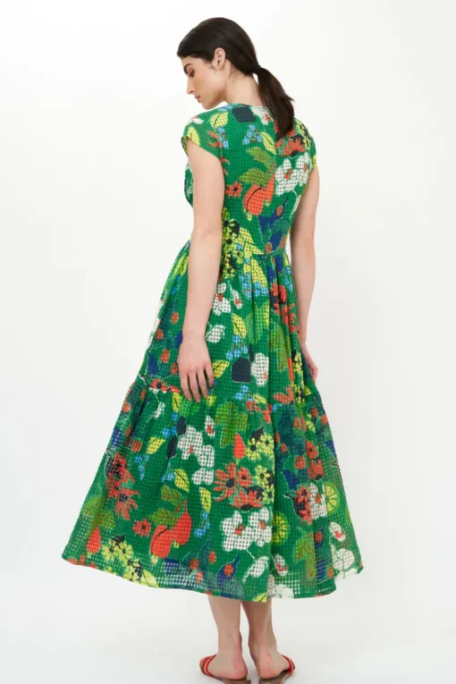 Oliphant Cap Sleeve Midi- Sutton Green