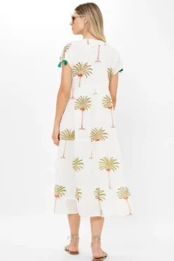 Oliphant Sleeveless Smocked Maxi- Ivy Olive - Oliphant Dresses