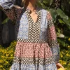Oliphant Long Sleeve Yoke Dress- Sultan Black