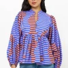 Oliphant Mandarin Balloon Top- Haring Peri