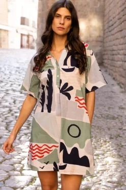 Oliphant Pocket Dress- Riviera Sage
