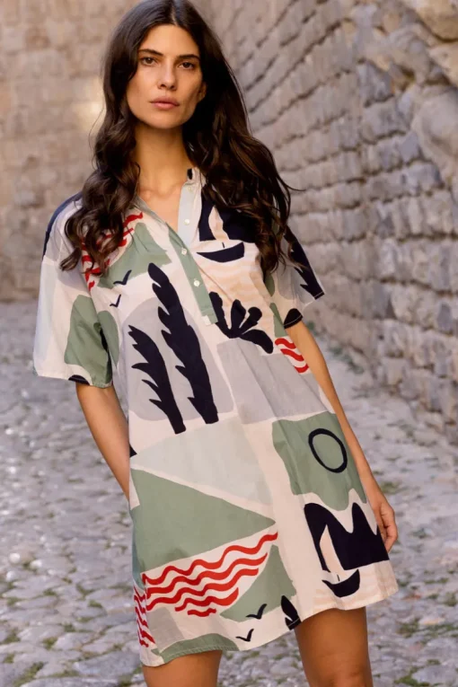 Oliphant Pocket Dress- Riviera Sage