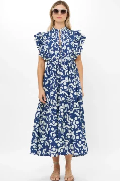 Oliphant Sleeveless Smocked Maxi- Ivy Olive - Oliphant Dresses