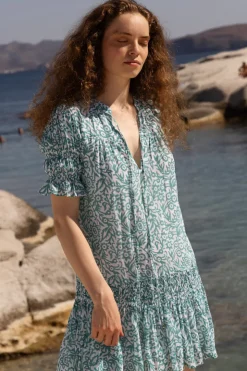 Oliphant Smocked Drop Mini- Cypress Jade