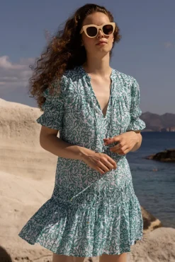 Oliphant Smocked Drop Mini- Cypress Jade