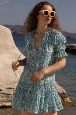 Oliphant Smocked Drop Mini- Cypress Jade