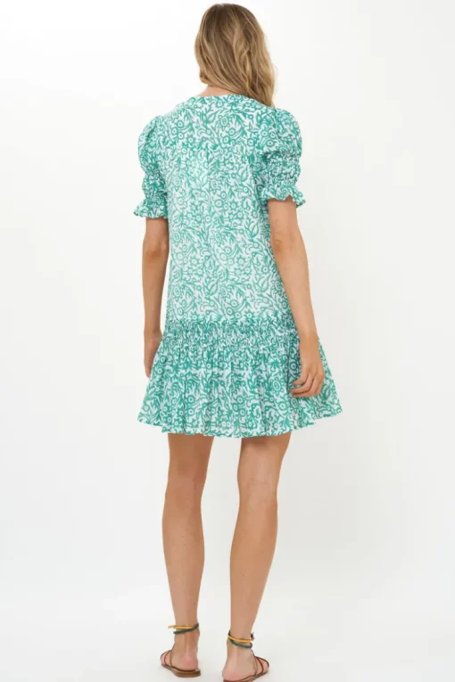 Oliphant Smocked Drop Mini- Cypress Jade