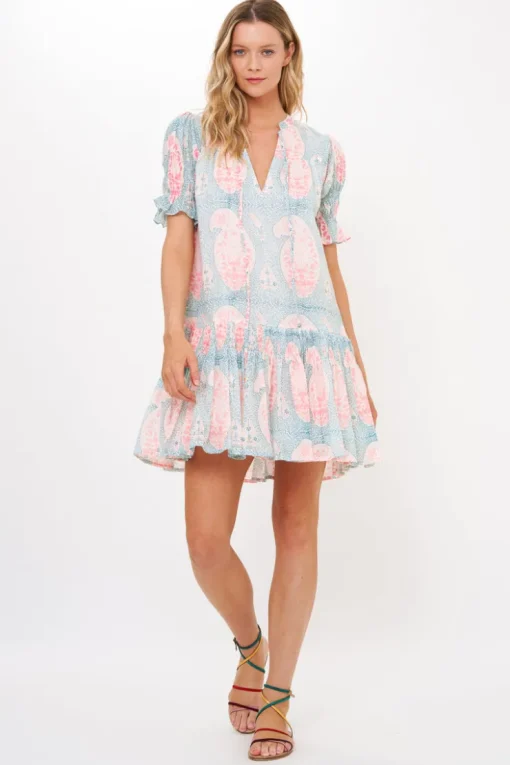 Oliphant Smocked Drop Mini- Samode Green