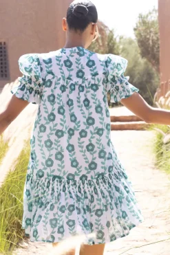 Oliphant Smocked Drop Mini- Toscana Green