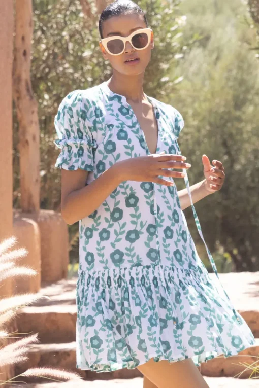 Oliphant Smocked Drop Mini- Toscana Green