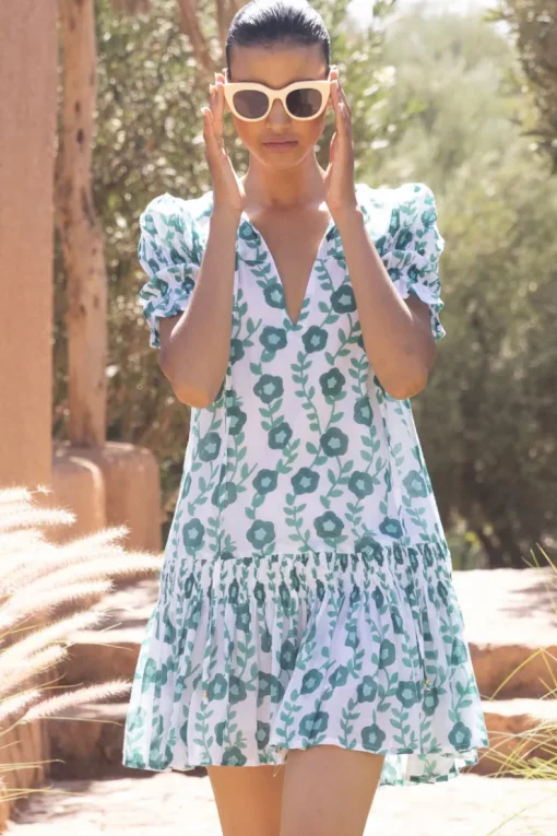 Oliphant Smocked Drop Mini- Toscana Green