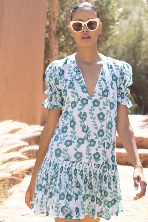 Oliphant Smocked Drop Mini- Toscana Green