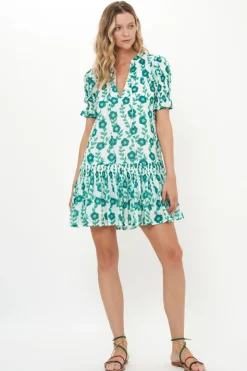 Oliphant Smocked Drop Mini- Toscana Green