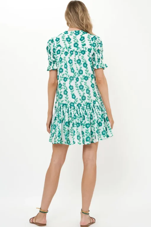 Oliphant Smocked Drop Mini- Toscana Green