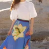 Oliphant Swing Skirt- Hibiscus Blue