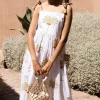 Oliphant Tie Strap Pocket Midi- Canary Green