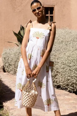 Oliphant Tie Strap Pocket Midi- Canary Green