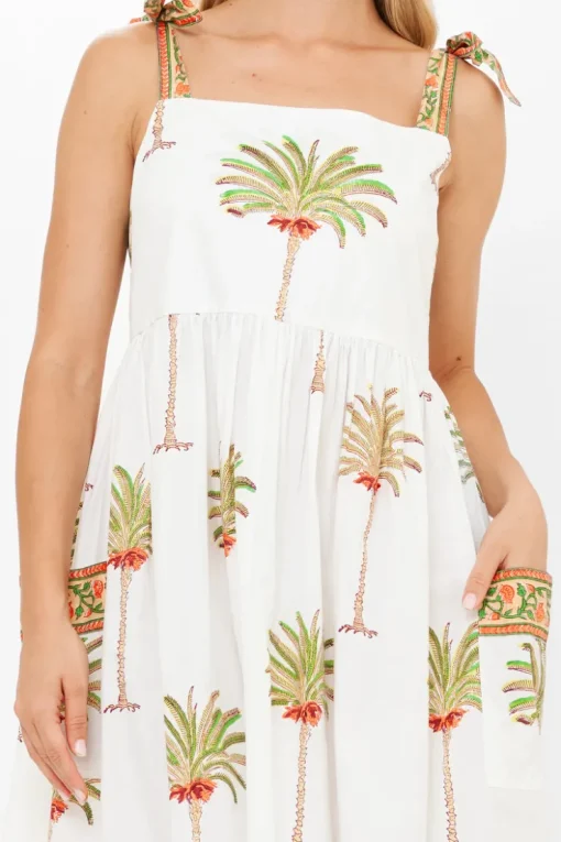 Oliphant Tie Strap Pocket Midi- Canary Green