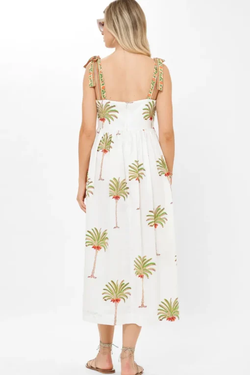 Oliphant Tie Strap Pocket Midi- Canary Green